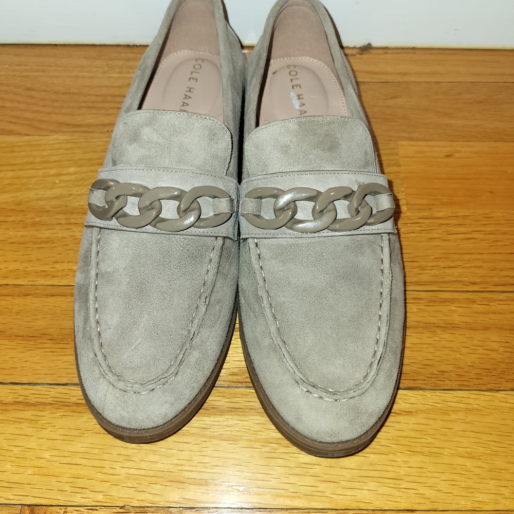 Cole Haan Gray Suede Loafers